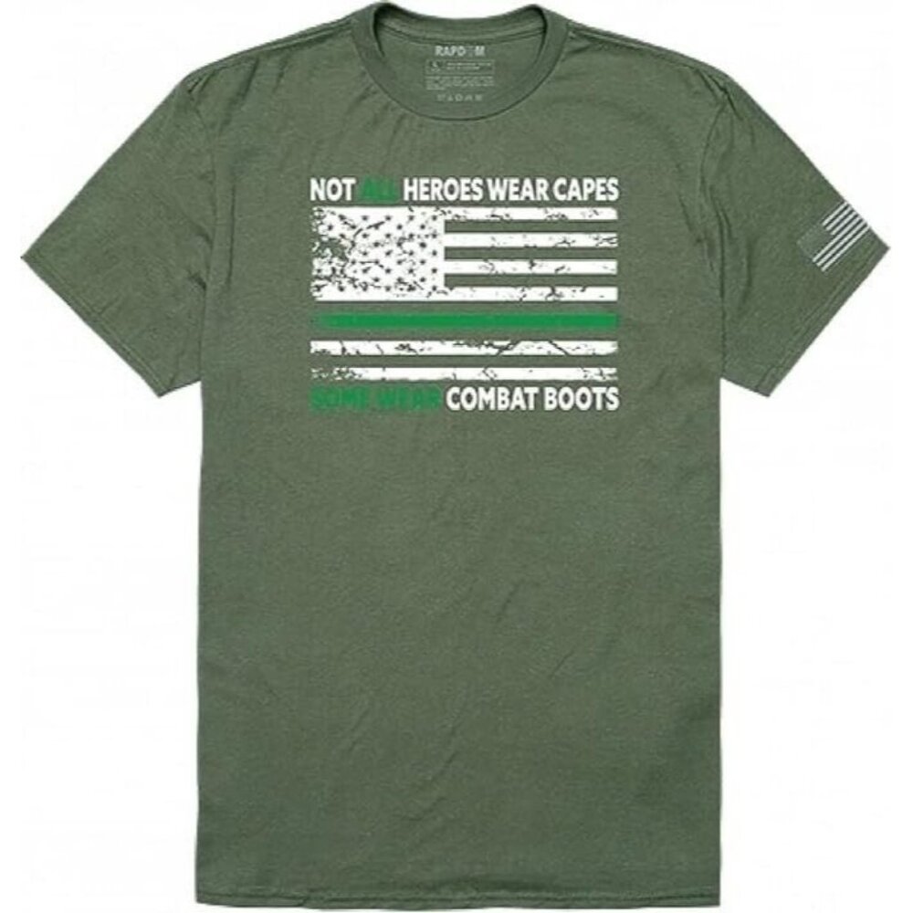 Rapid Dominance Tactical Graphic Tee Shirt-Short Sleeve Olive Large